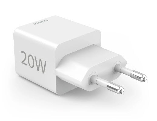 Cargador  Hama 00201991 De Dispositivo Móvil Auriculares, Batería Portátil, Smartphone, Tableta Blanco Corriente Alterna Carga Rápida Interior