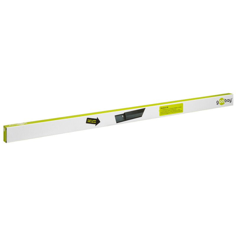 Canaleta De Aluminio Para Cables, Negro, 110 X 5,0 X 2,6 Cm Goobay