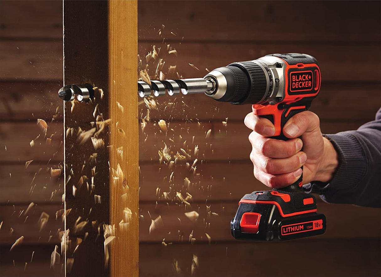 Taladro De Impacto Con Batería Bl188kb, 18volt Negro / Naranja, Estuche, 2 Baterías De Ión De Litio (1.5ah)