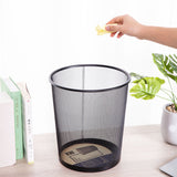Deli Papelera Mediana Metalica 266x218x280mm Negro