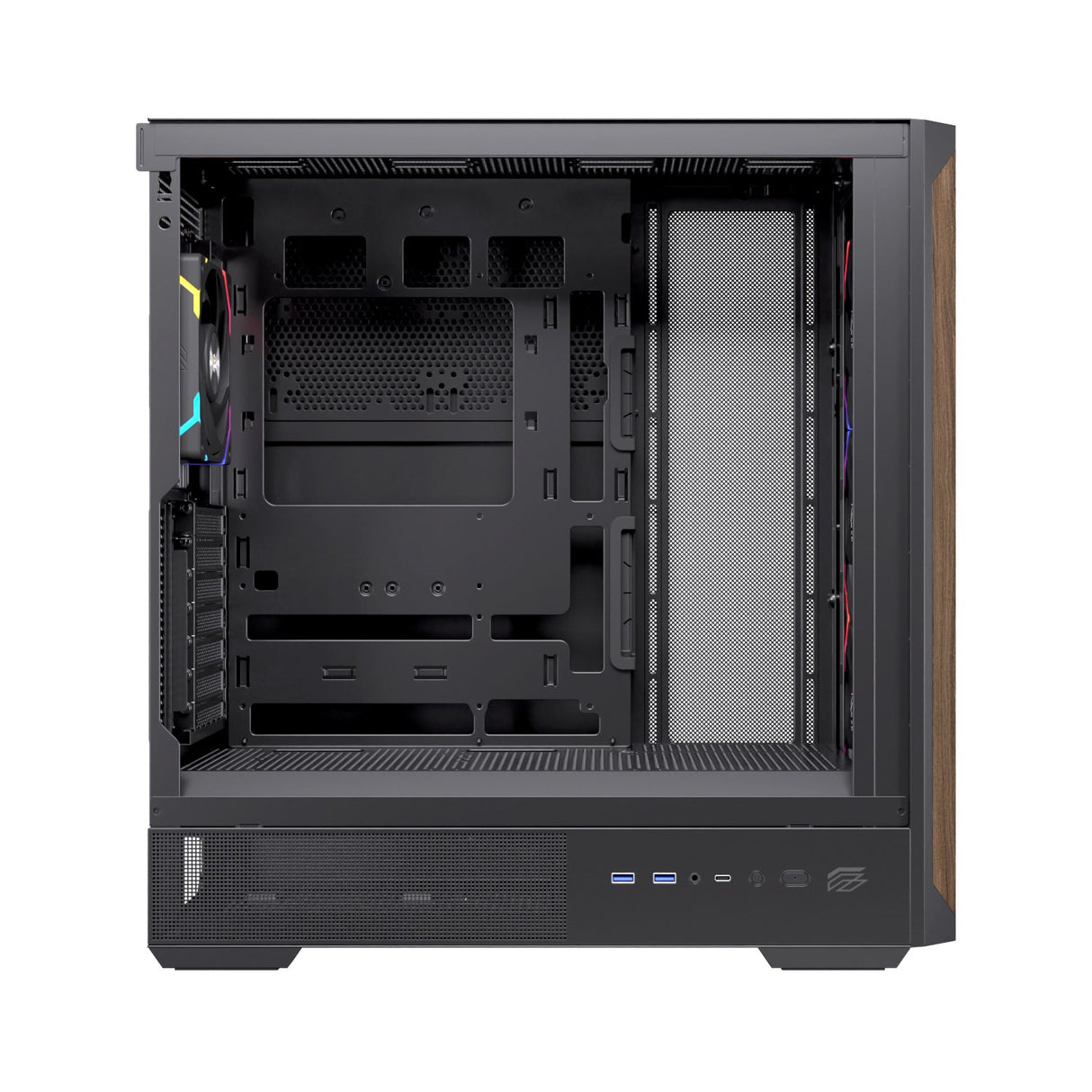 EAN 6977277360059 - Einarex EXCS-PL-800R-B carcasa de ordenador Midi Tower Negro imagen 3