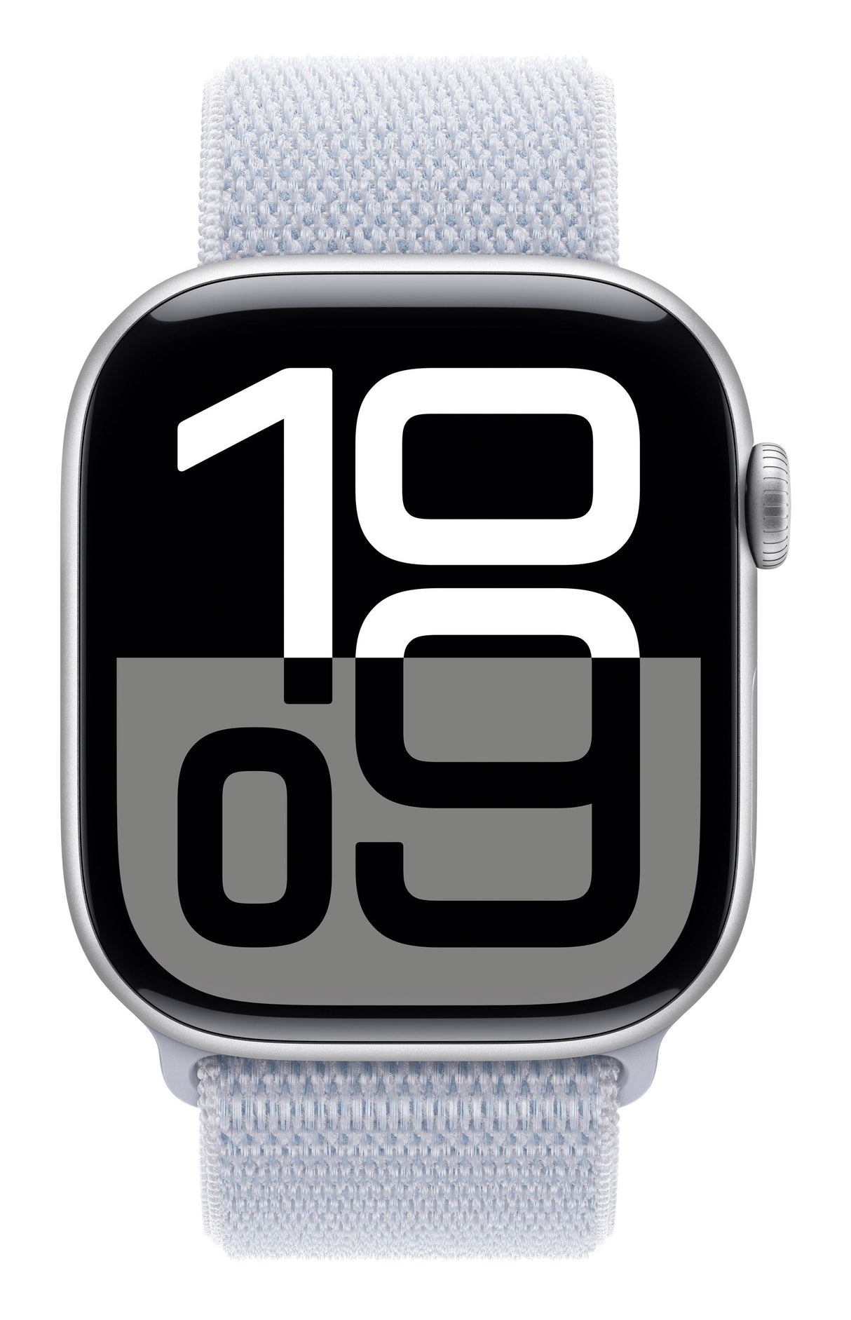 Apple Watch Series 10, Smartwatch Plateado, Aluminio, 46 ??Mm, Sport Loop Nube Azul, Cellular Mwy23qf/A