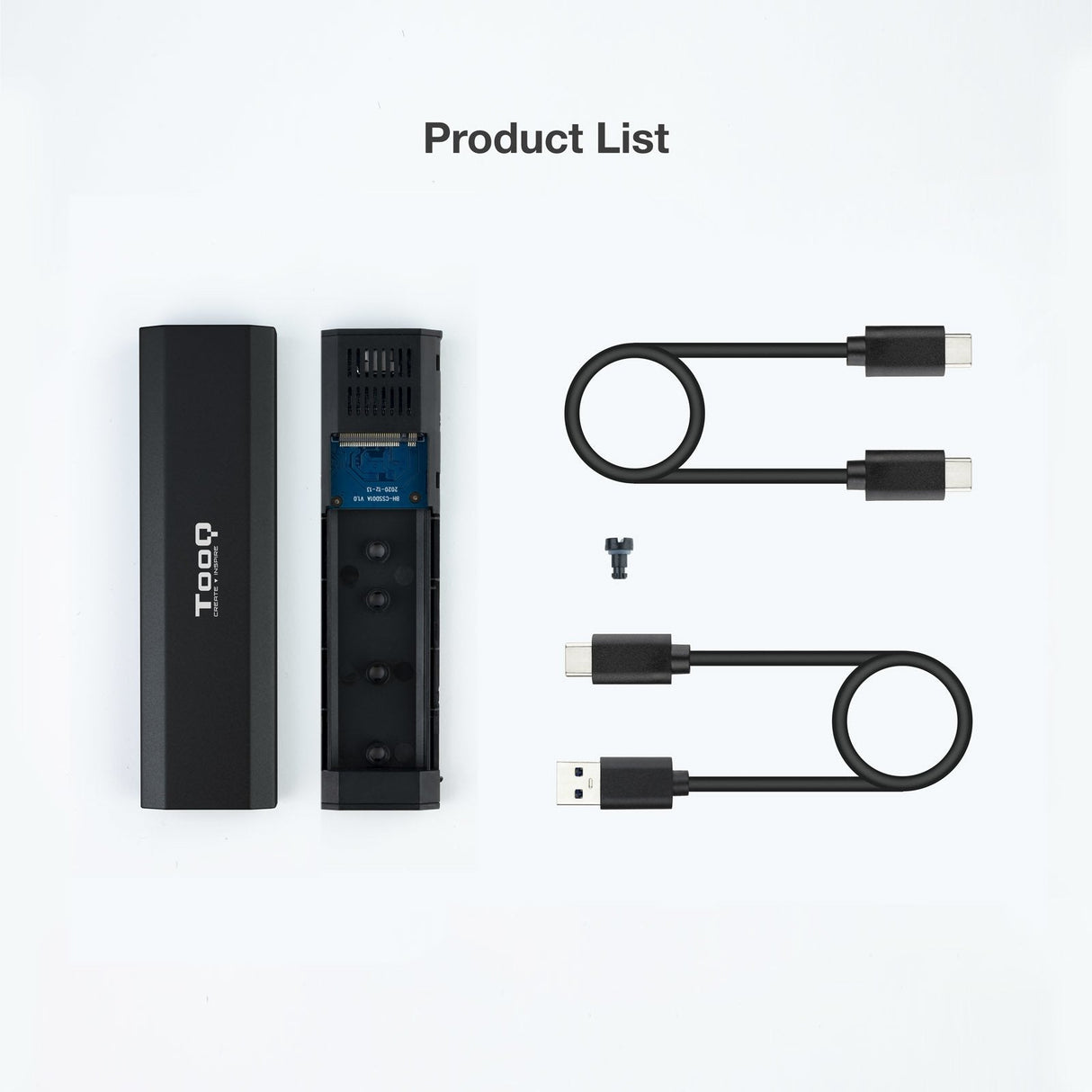 Tooq Shura Carcasa Externa Ssd M.2 Ngff/Nvme Usb-C 3.1 Gen2