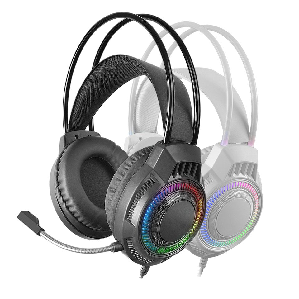 Auriculares Gaming Con Micrófono Mars Gaming Mh124w Jack 3.5 Blancos