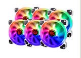 Talius Iris Spectrum Argb/Cronos - Kit De 6 Ventiladores 120 Mm  Color Blanco