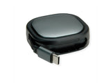 Roline Usb 2.0 Aufrollbares Cable C-C St St Schwarz 1.2m