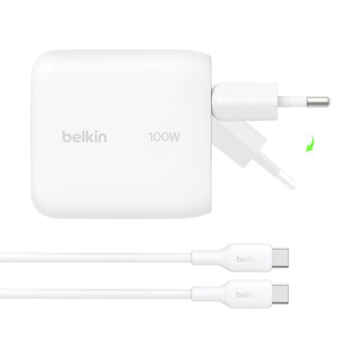 Belkin Boostcharge 100w Usb-C Gan Kla.St+Kab.W.Wch025kq1.5whb6