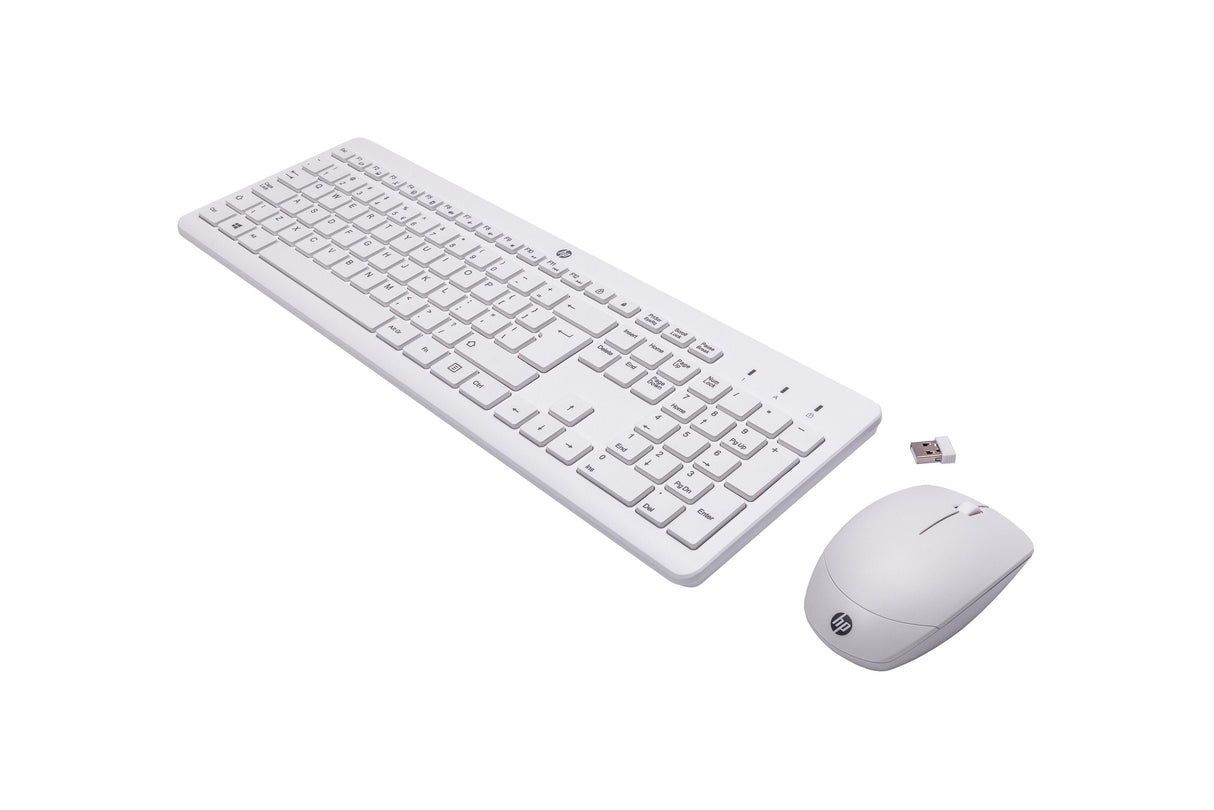 EAN 0195908430865 - HP 230 Wireless Mouse and Keyboard Combo teclado Ratón incluido RF inalámbrico QWERTY Blanco imagen 2