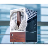 Jonsbo T6 Pc Carcasa, Mini-Tower, Mini-Itx, Tempered Glass, Madera - Plateado