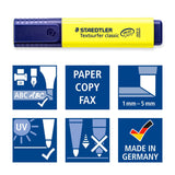 EAN 4007817321027 - Staedtler Textsurfer classic 364 marcador 4 pieza(s) Punta de cincel Azul, Verde, Rosa, Amarillo imagen 5