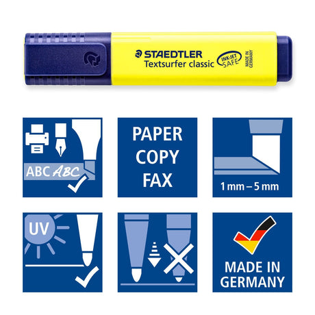EAN 4007817321027 - Staedtler Textsurfer classic 364 marcador 4 pieza(s) Punta de cincel Azul, Verde, Rosa, Amarillo imagen 5