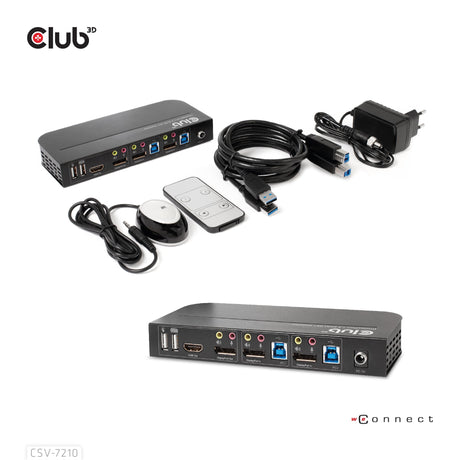 EAN 8719214472238 - CLUB3D CSV-7210 interruptor KVM Negro imagen 4