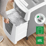 EAN 4002432124138 - Leitz 80160000 triturador de papel Microcorte 55 dB 22 cm Gris, Blanco imagen 8
