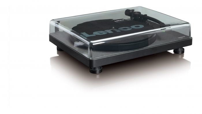 Tocadiscos  Lenco L-30 Black  De Tracción Por Correa Negro