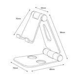 Aisens Soporte De Sobremesa Tamaño M Ajustable (2 Pivotes) Para Movil / Tablet - Gris