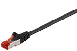 Latiguillo Cat 6, S/Ftp,  2.00 M, Negro, Lszh Goobay