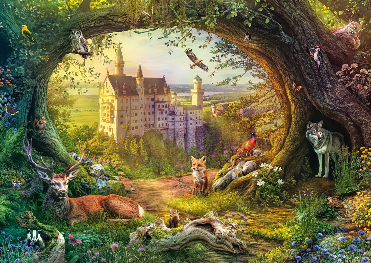 Schmidt Spiele Castillo De Cuento De Hadas Y Magia Del Bosque, Rompecabezas De 1000 Piezas 58878