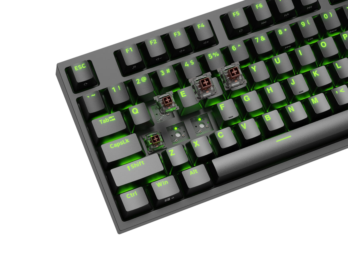 Genesis Thor 404 Tkl Rgb Mechanical Gaming Keyboard, Kailh Box Brown V2 Switch, Us Layout, Wired, Black