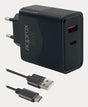 EAN 8435099535454 - Approx APPUSBWALL45W cargador de dispositivo móvil Universal Negro Corriente alterna Carga rápida Interio imagen 1