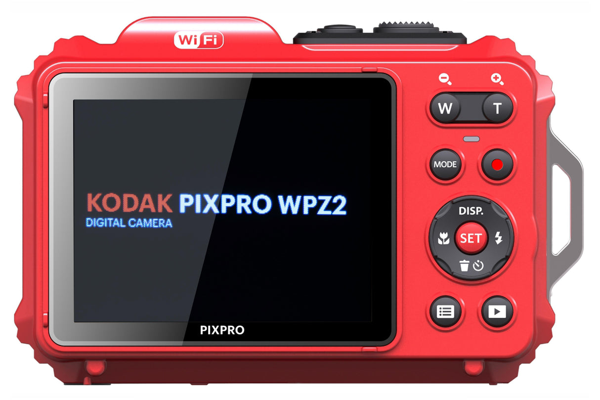 Kodak Wpz2 Waterproof Set Czerwony (Karta 16gb + Dodatkowa Bateria)