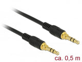 Delock 85545 Cable De Audio 0,5 M 3,5mm Negro