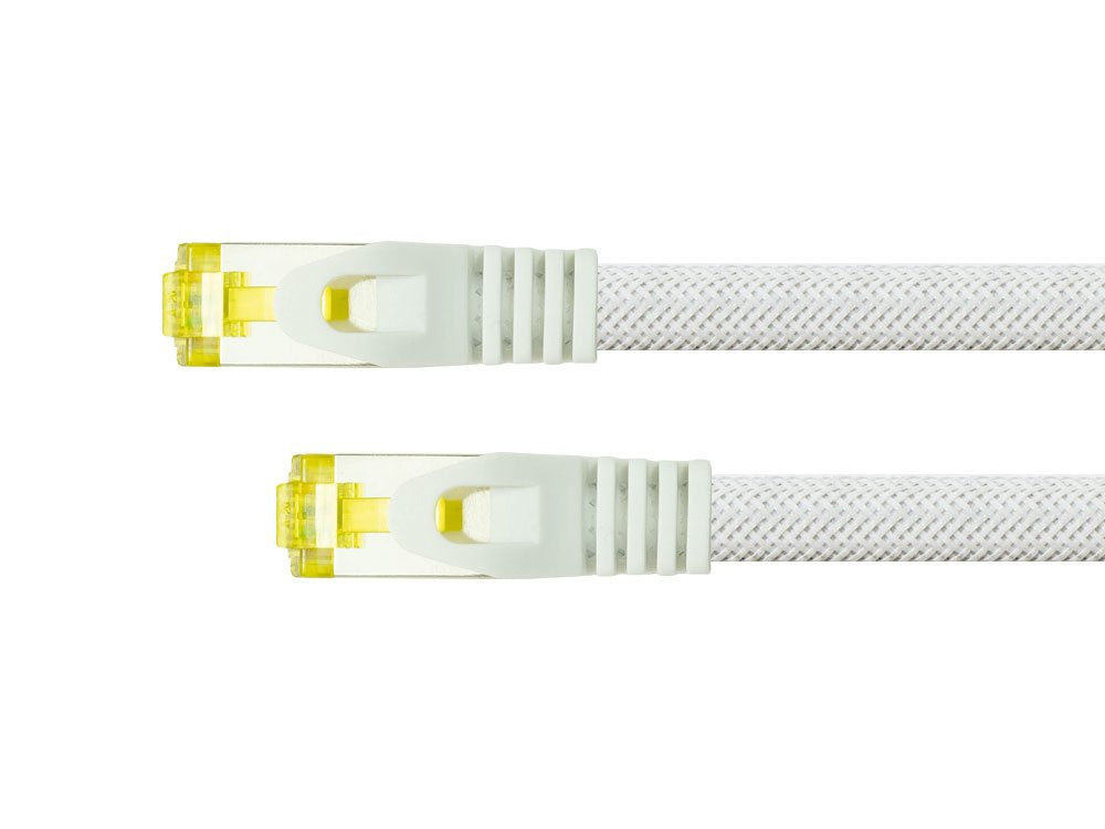 Python Cable De Red M. Cat.7 Rohcable Nylongefl. Weiss 7,5m ...