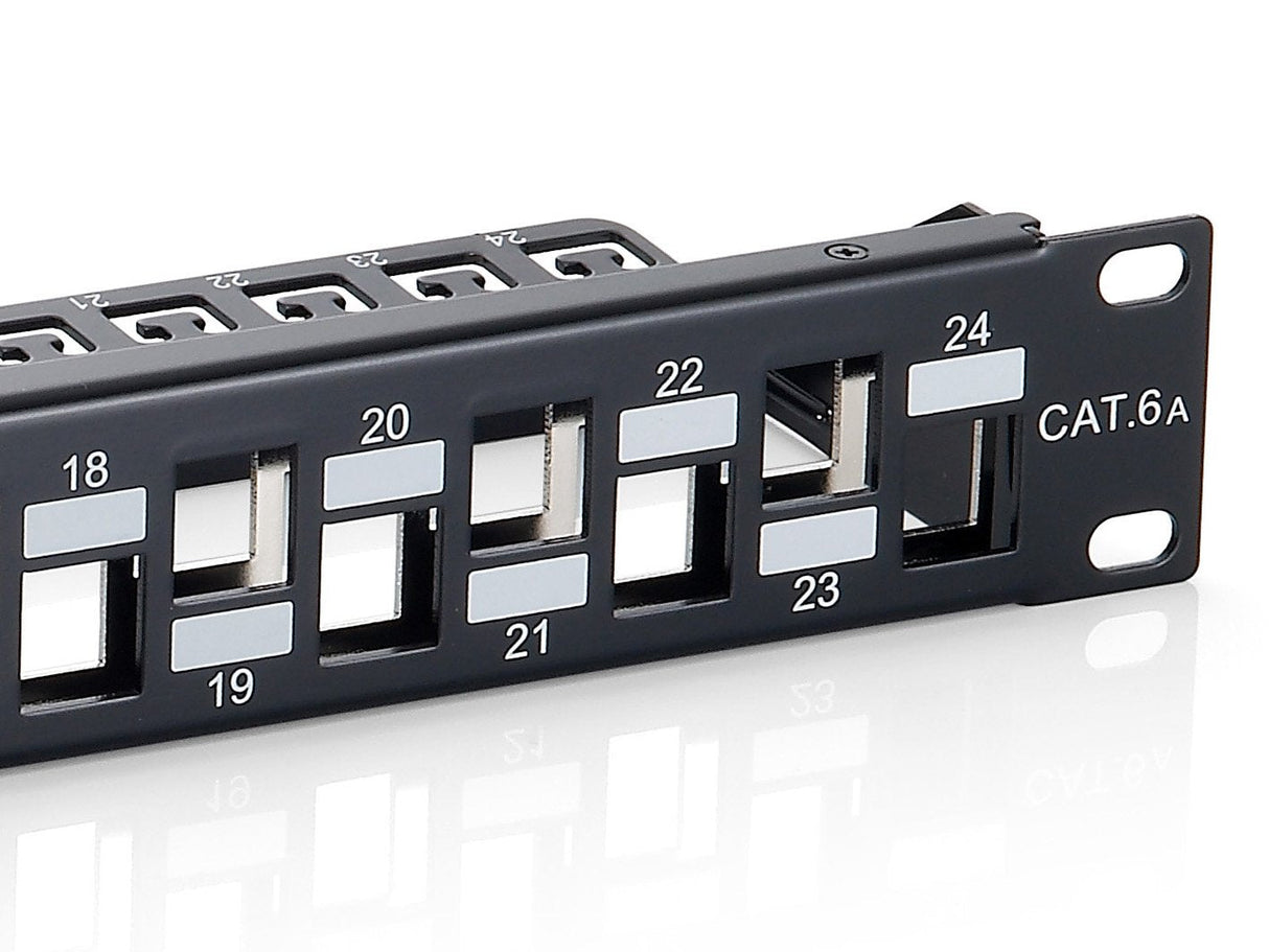 Equip Patchpanel 24x Rj45 Cat6a 19" 1he Keymone
