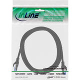 Inline® Patch Cable, Cat.6a, S/Ftp, Tpe (Lszh), Cca, Negro, 1.5m