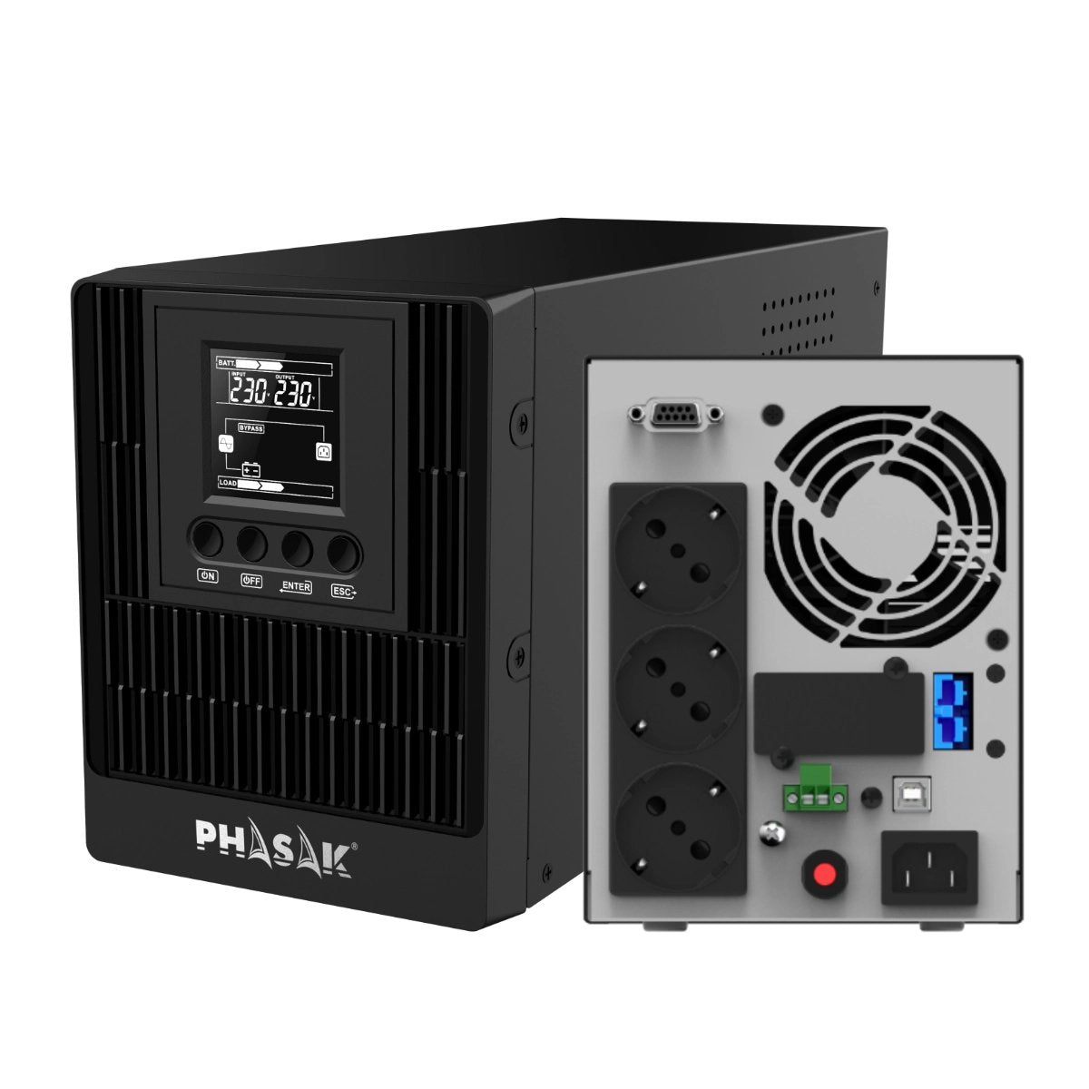 EAN 5605922026999 - Phasak Smart Pro sistema de alimentación ininterrumpida (UPS) Doble conversión (en línea) 1 kVA 1000 W 3  imagen 1