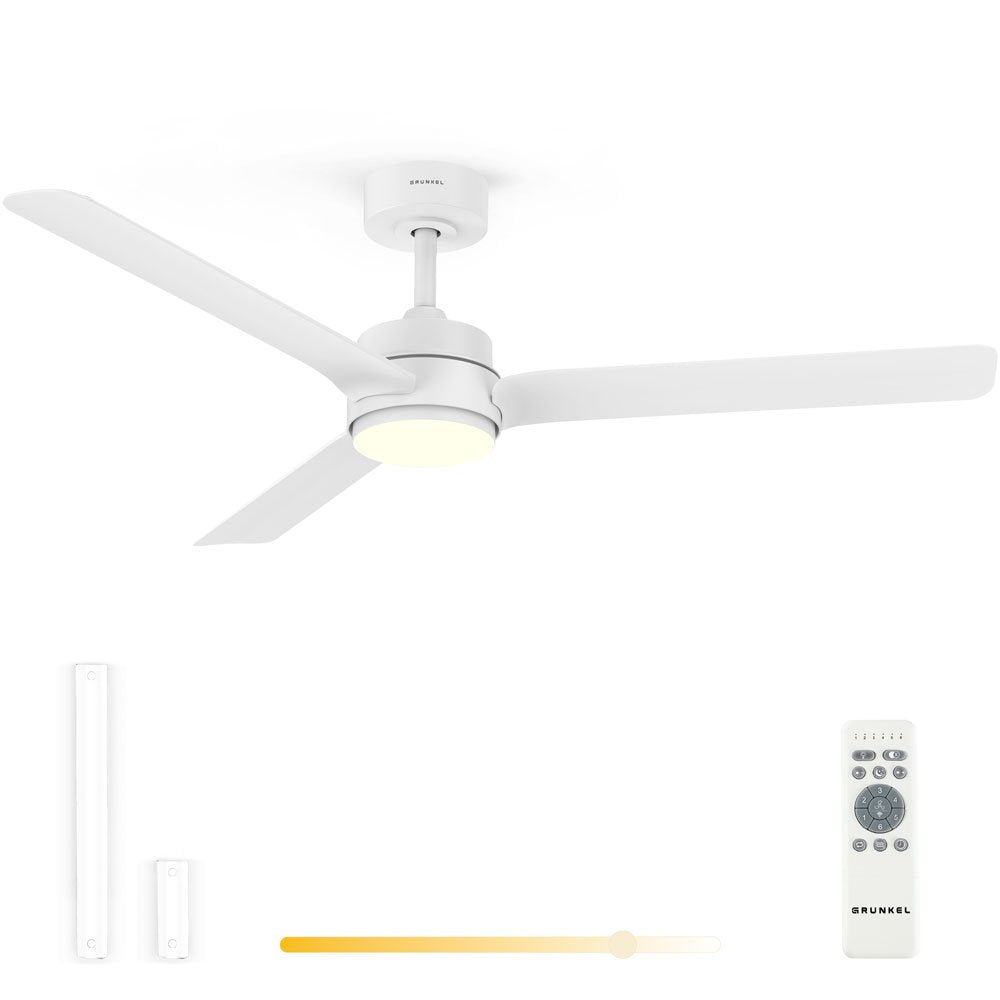 Ventilador De Techo Grunkel Skyeasy52 30w 3 Aspas 132cm 6 Velocidades