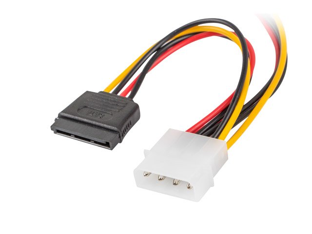 Lanberg Cable Duplicador De Alimentacion Molex Macho A 2x Sata Hembra  Ca-Hdsa-11cu-0015 15 CentaMetros