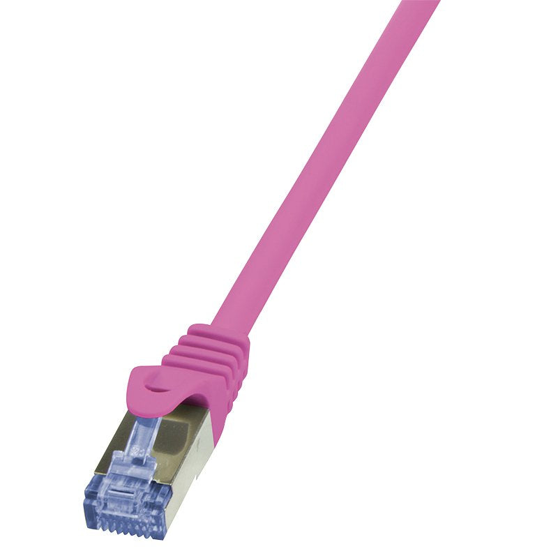 Latiguillo Cat 6a, S/Ftp, 10.00 M, Rosa, Lszh