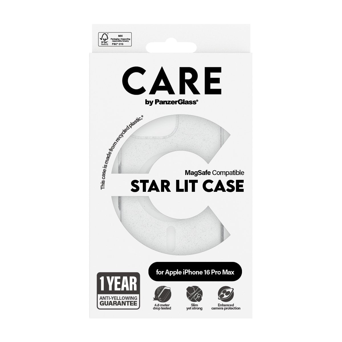 EAN 5715685004100 - PanzerGlass CARE™ by ® Urban Combat Case Star Lit w. White MagSafe iPhone 16 Pro Max funda para teléfono  imagen 3