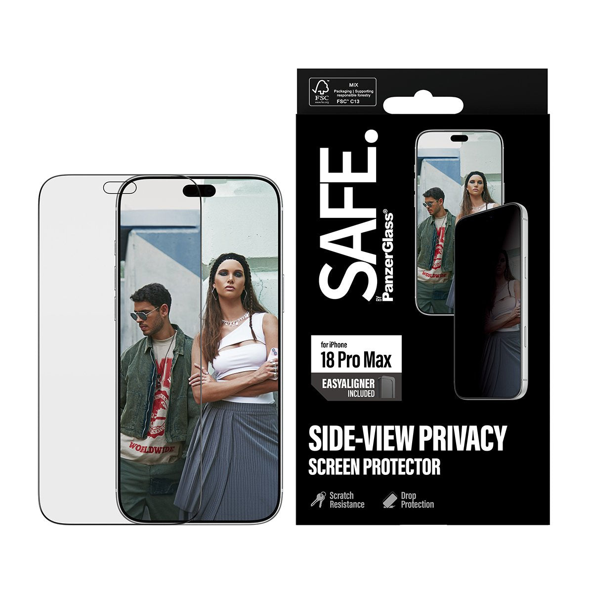 Panzerglass Safe. Privacy Screen Protector Iphone 18 Pro Max