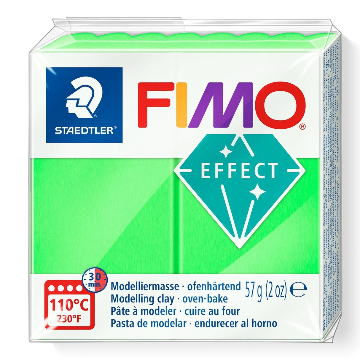 Fimo Mod.Mass Fimo Efecto Verde Neón