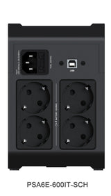 Vertiv Essentials Series Ups Ac 220 240 V 315 Vatios 600 Va 1 Fase Conectores De Salida: 4