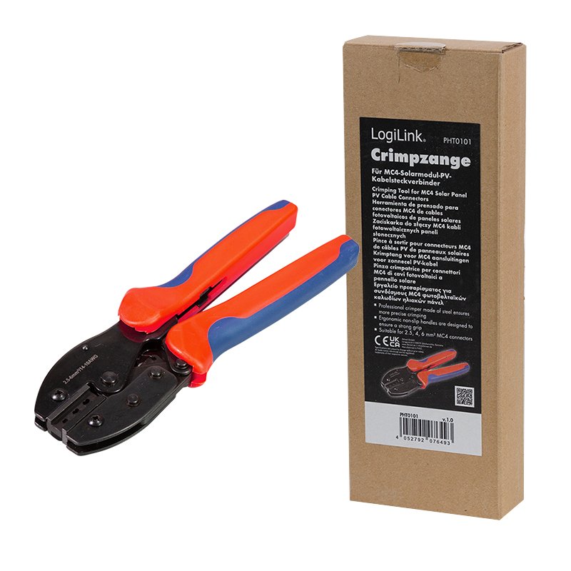 Crimpadora Para Conectores Fotovoltaicos De Cables De Paneles Solares Logilink