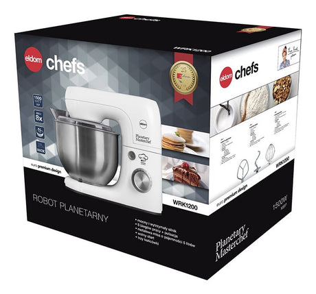EAN 5908277386207 - ELDOM WRK1200 batidora Batidora de varillas 800 W Blanco imagen 6