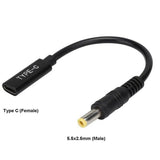 EAN 5704174651611 - CoreParts MBXUSBC-CO0005 cambiador de género para cable USB C 5.5*2.5mm Negro imagen 1