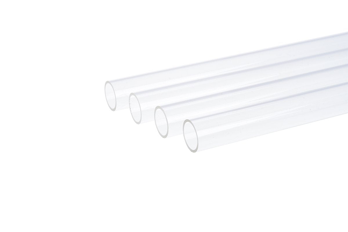 Alphacool Hardtube 12/10mm Acrílico (Pmma) Transparente 60cm, Tubo Transparente, Juego De 4