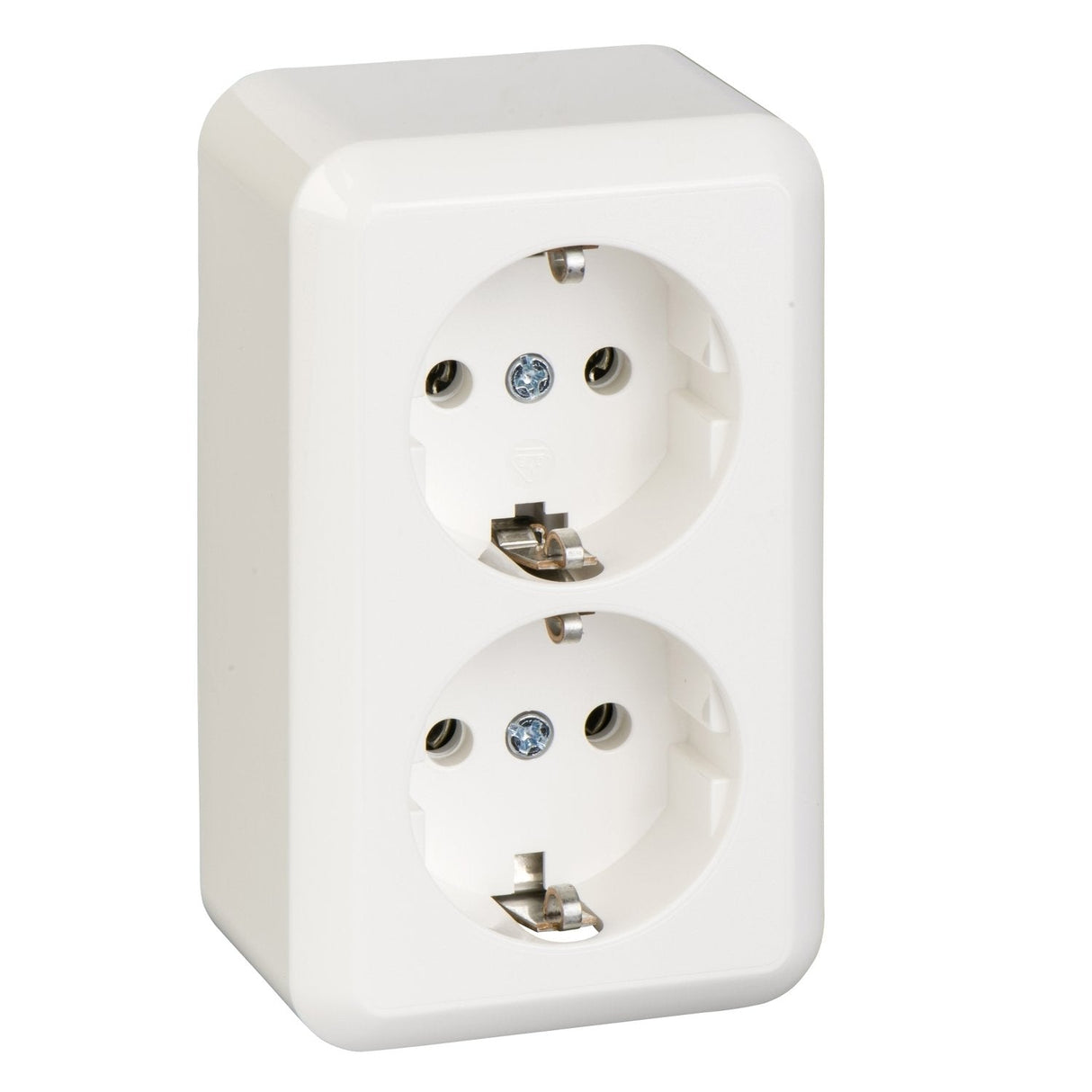 Elso Ap Contura Schuko 395404 2fach Reinweiss Mit Schraubklemmen