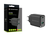 Cargador Conceptronic 2port Gan Usb-C -A 45wpd3.0 Pps Sw