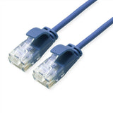 Roline Verde Utp Cable De Red Cat.6a (Class Ea), Lsoh, Slim, Blau, 0,5 M