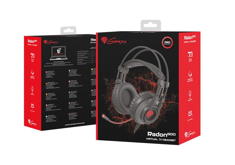 Auriculares Con Microfono Genesis Radon 600 Usb