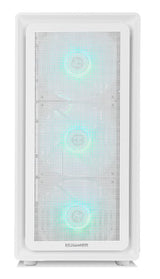 Caja Nox Semitorre Hyperflow Hummer Aero Argb Blanca Usb 3.0 Type C