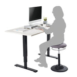 Logilink Eo0022 Taburete De Oficina Ajustable En Altura Máx. Carga. 113 Kilogramos