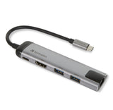 EAN 0023942491415 - Verbatim 49141 base para portátil y replicador de puertos USB 3.2 Gen 1 (3.1 Gen 1) Type-C Negro, Plata imagen 1