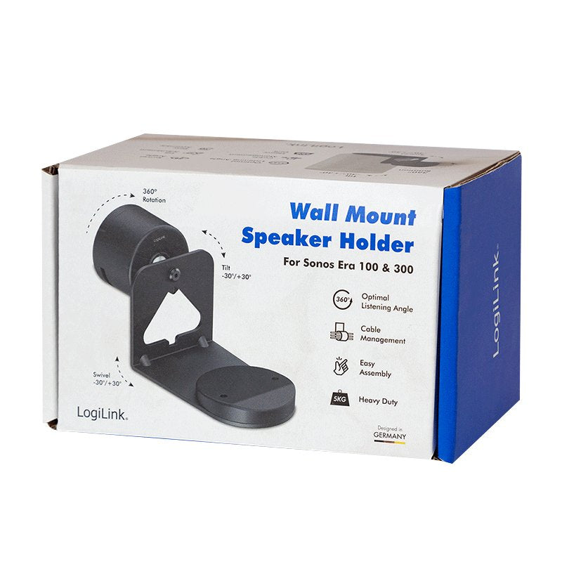 EAN 4052792076202 - LogiLink BP0207 soporte de altavoz Pared Plástico, Acero Negro imagen 7