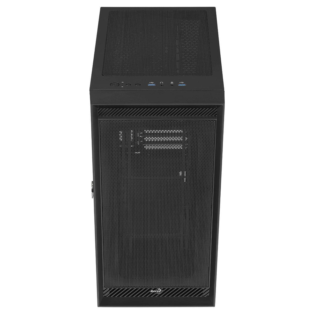 Caja Pc Aerocool Graphite V1 Frontal Mesh Lateral De Cristal Templado