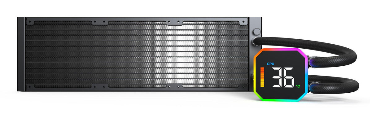 EAN 4710562746174 - Montech HyperFlow Digital 360 Procesador Sistema de refrigeración líquida todo en uno 12 cm Negro 1 pieza imagen 4
